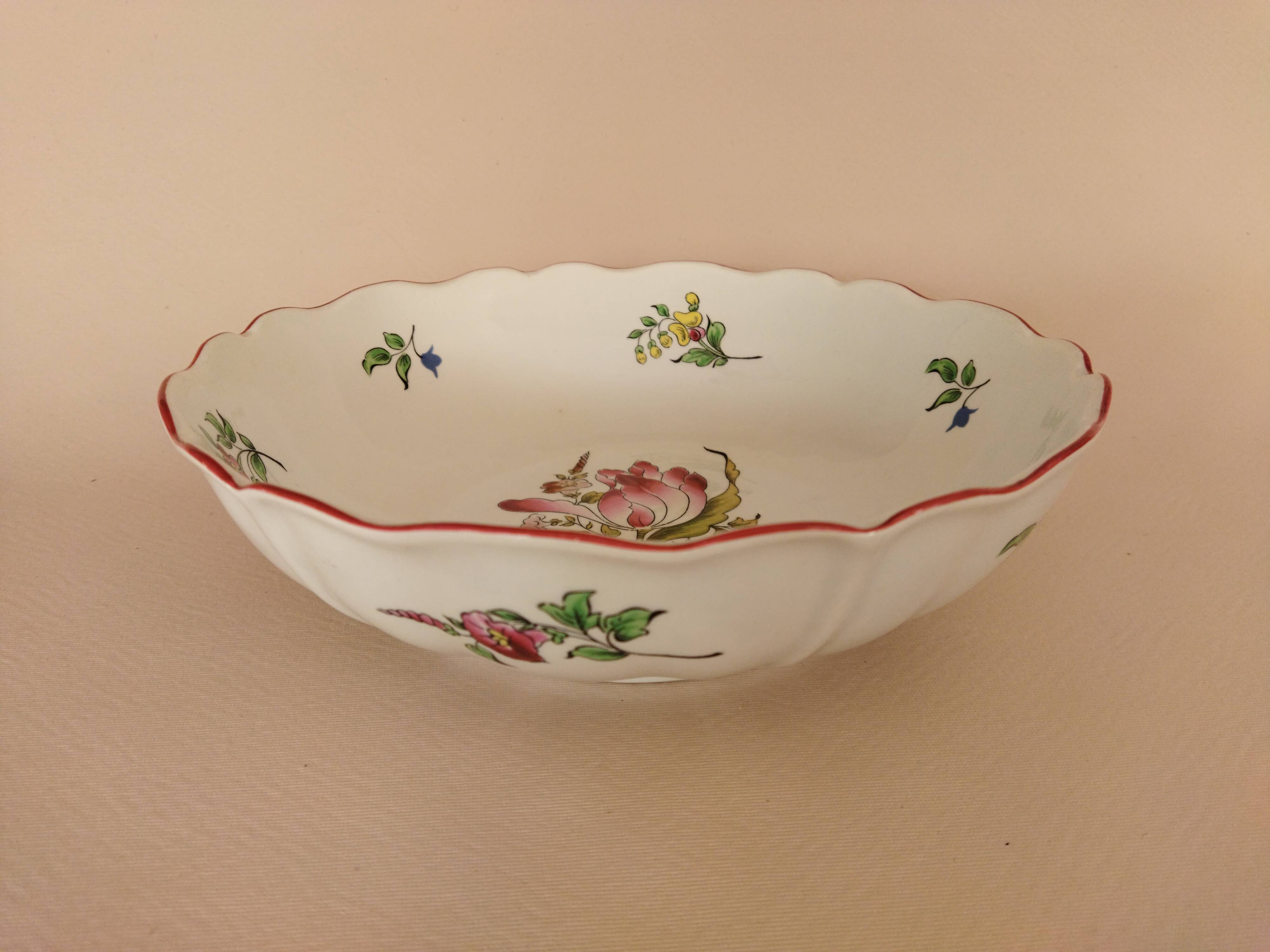 "Fine Street Lamp" salad bowl KG Lunéville