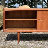 Long teak sideboard by Bramin, Made in Denmark