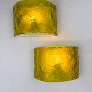Pair of Carlo Nason for Mazzega Murano glass wall sconces, Italy circa 1970s