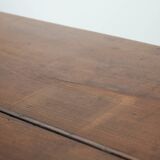 Elegant and subtle antique French dining table made of fruitwood