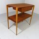 Vintage side console table teak & beech 1950’s