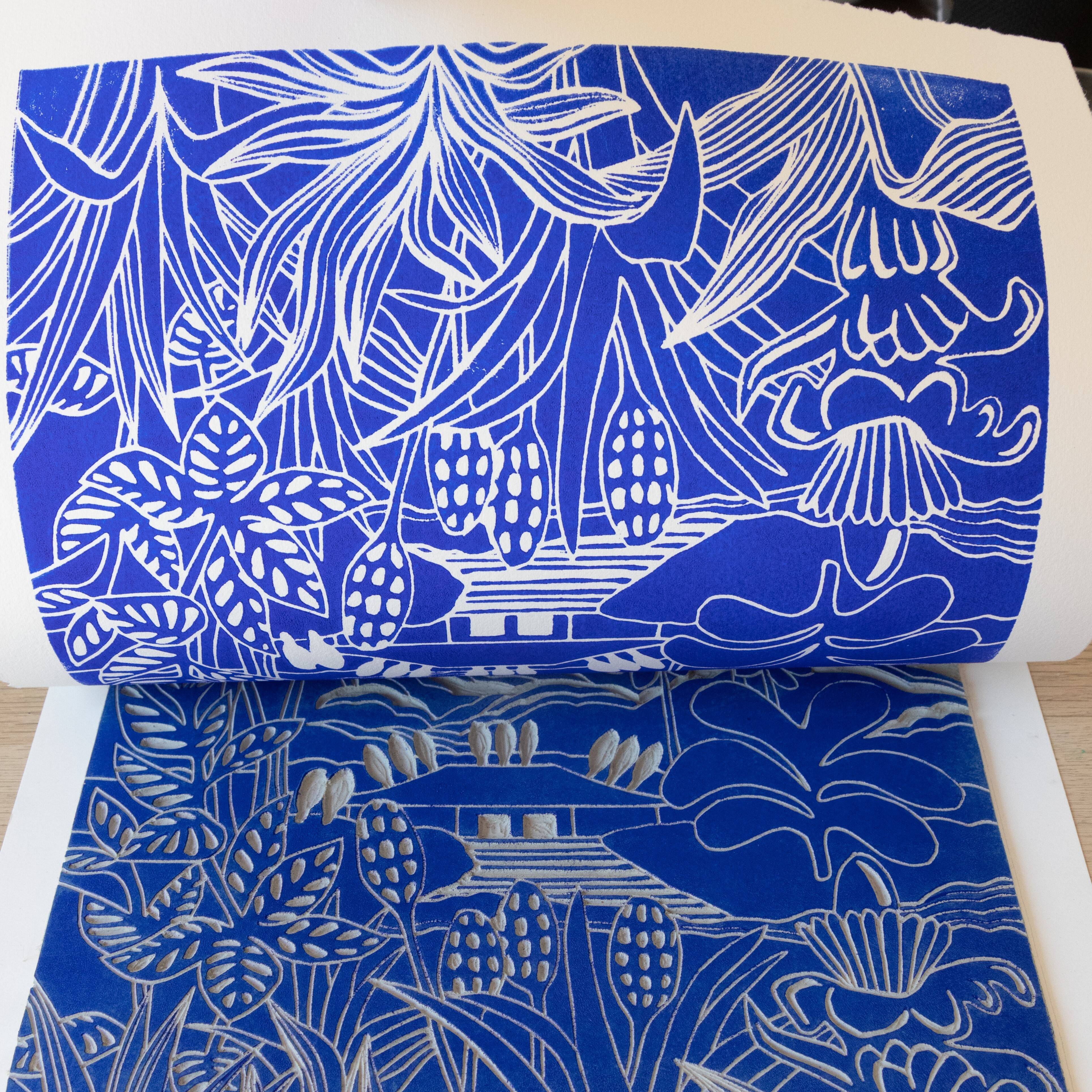 Balata Klein - Linocut