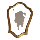 Mirror gilded with leaf