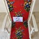 4 vintage garden chairs from the 70s with original floral fabric.