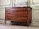 Louis XVI style mahogany commode in three colors, 18th century