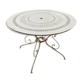 Table ronde de jardin vintage années 60