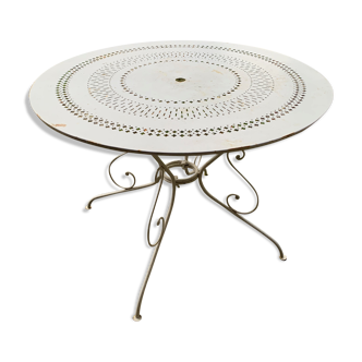 Table ronde de jardin vintage années 60