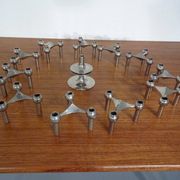 Candleholders by Ceasar Stoffi & Fritz Nagel for BMF, 1960s, Set of 12