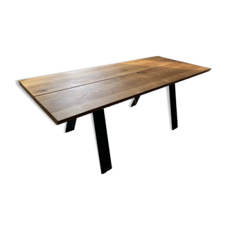 Table chêne massif style scandinave