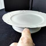 Compotier , coupe sur pied en porcelaine Alfred Hache & Cie