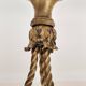chandelier in Rococo style made of gilded bronze with 3 branches and tulips
