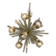 Contemporary Mid-Century Modern Style Sputnik Blue Murano Glass Chandelier