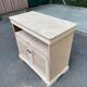 Louis Philippe buffet with 2 doors, stripped raw wood TV unit.