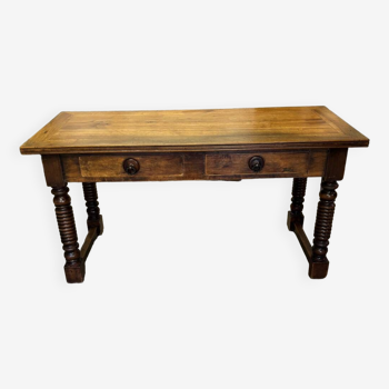 Solid walnut desk table