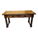Table bureau noyer massif