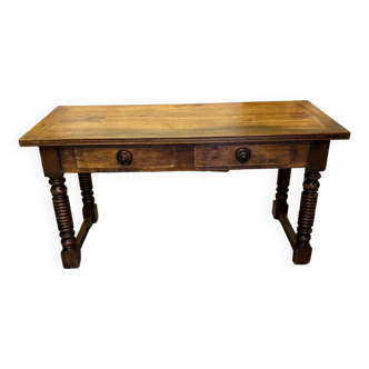 Solid walnut desk table