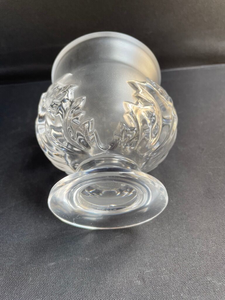 Vase signed Lalique France Saint Cloud model