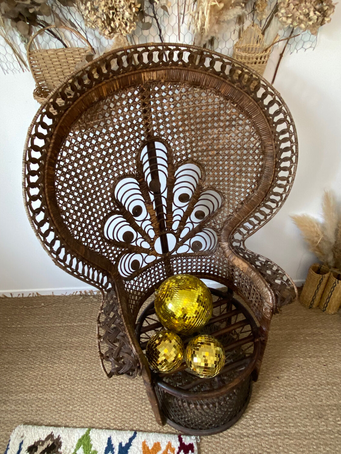 Emmanuelle peacock armchairs