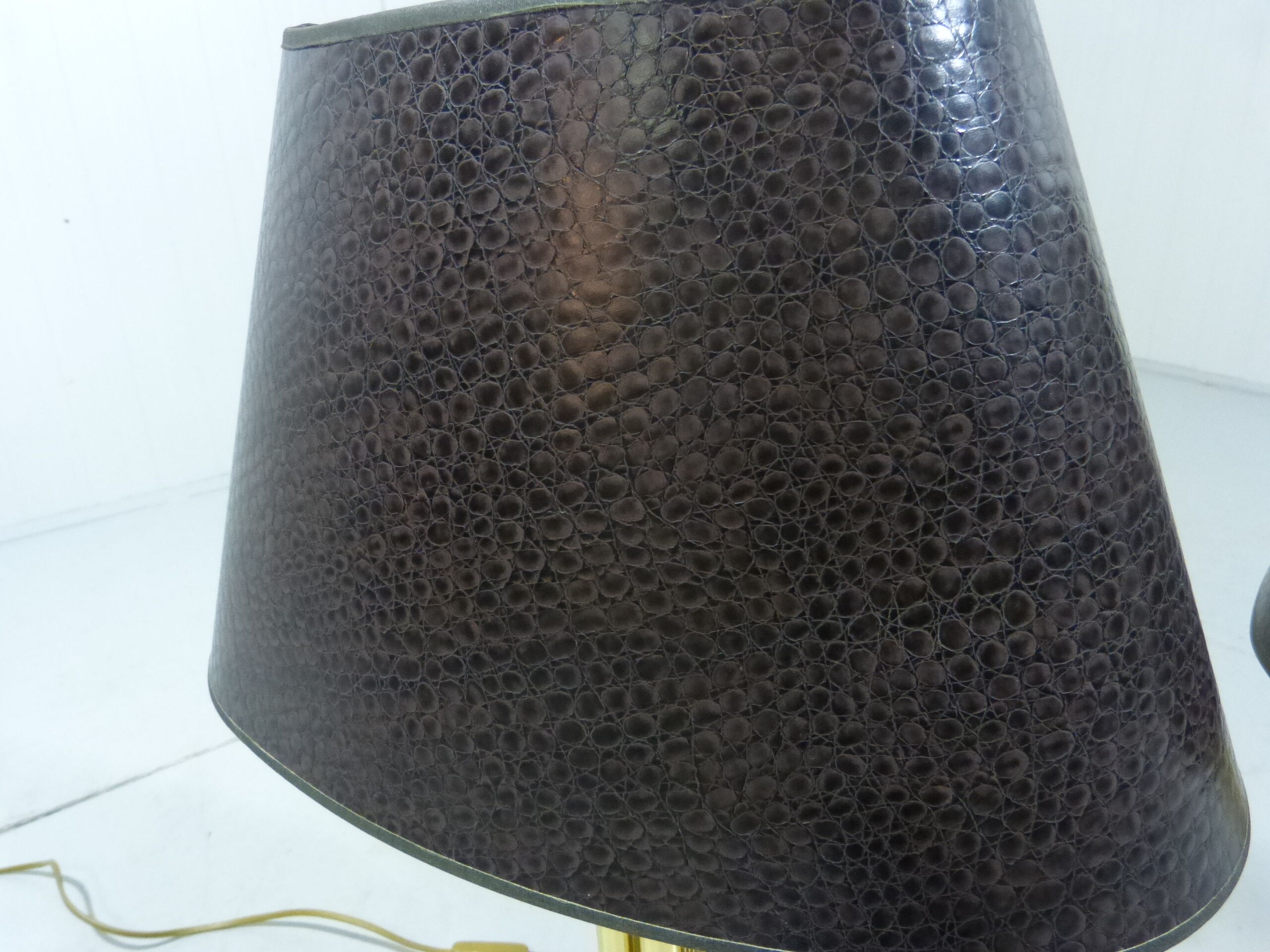 Brass table lamps, set of 2, 1960’s