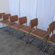 Ensemble de 8 chaises vintage Cesca par Bene Austria, chaises de salle à manger en chrome des années 50.