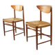 Set of 2 chairs by Peter Hvidt and Orla Mølgaard.