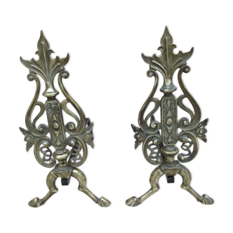 Pair of bronze channels