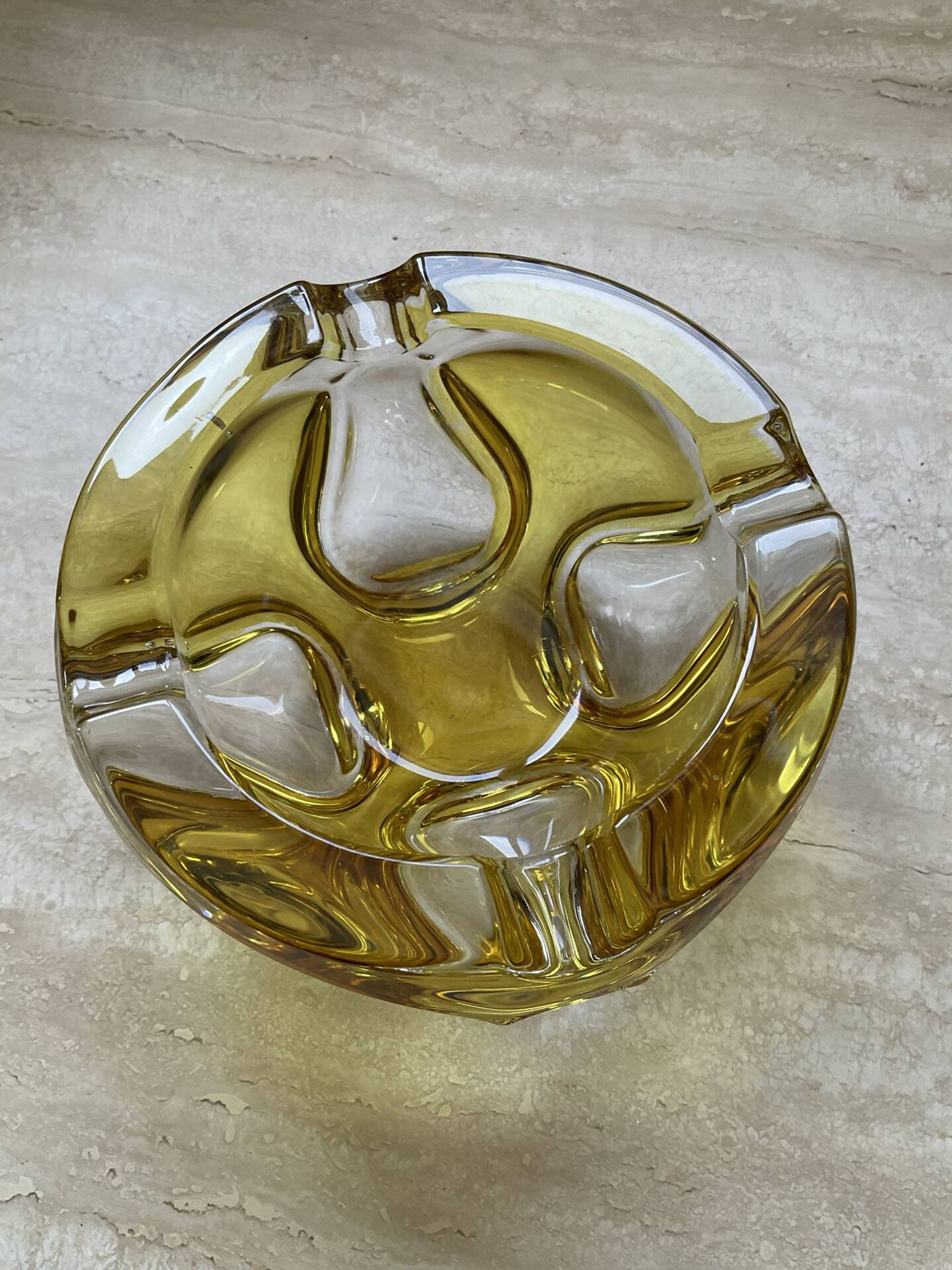 Vintage glass vide poche from Murano, 1970s.