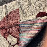 Beni Ouraine handwoven rug, traditional style, size 140 x 260 cm