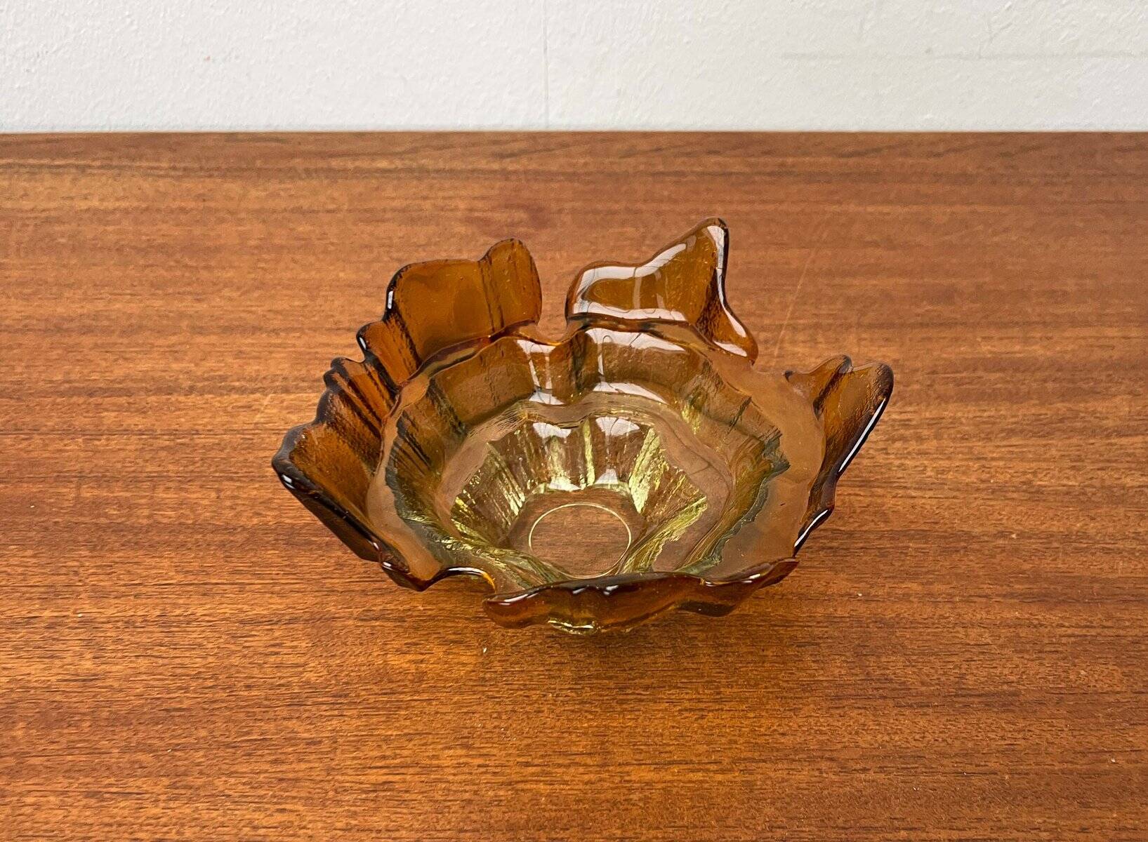 Bol vintage en verre d'art de Muurla, années 1970
