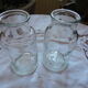2 apothecary pots, chemistry, glass