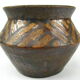 Sandstone vase with brown glaze, Charles Greber