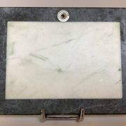 Small landscape painting of a forest in Russian marble.
