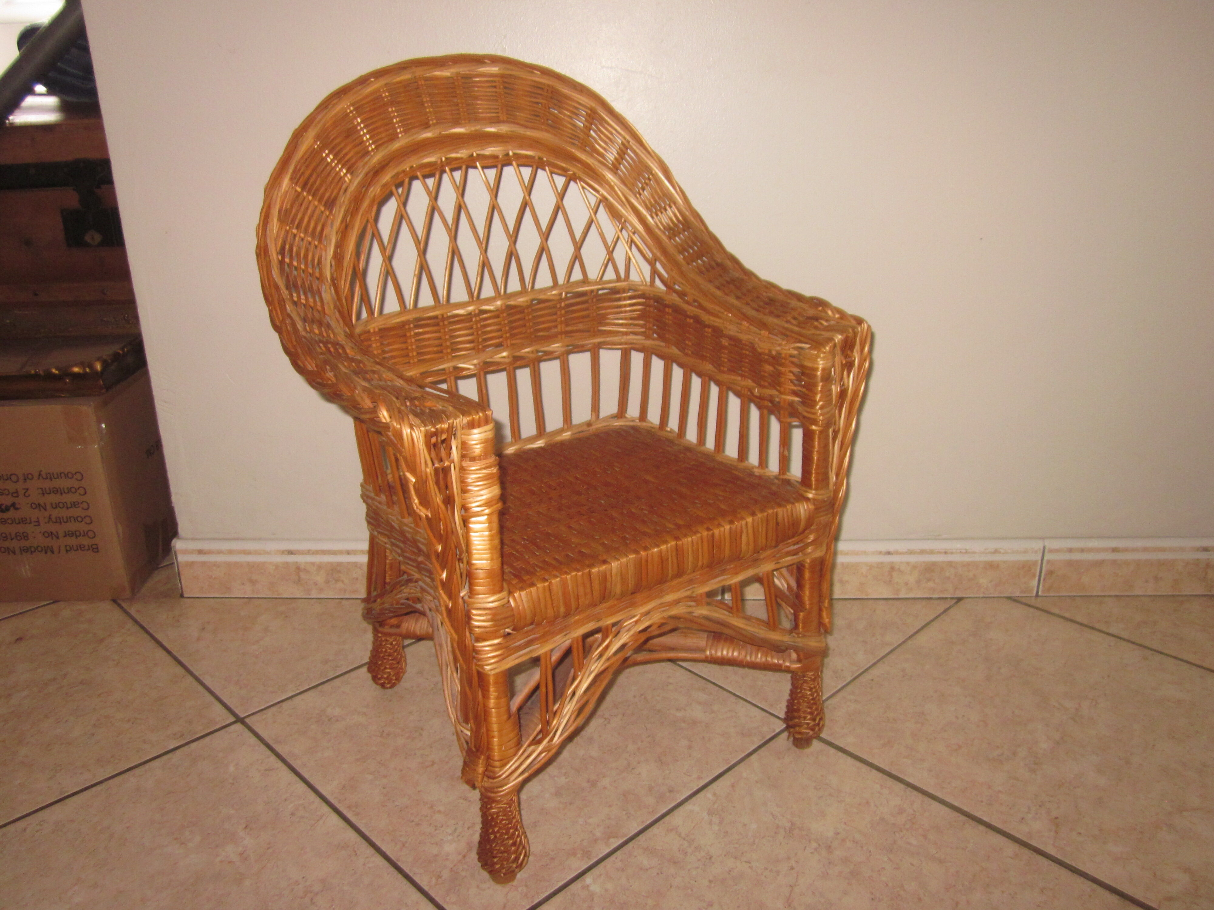 Rattan children's chair
