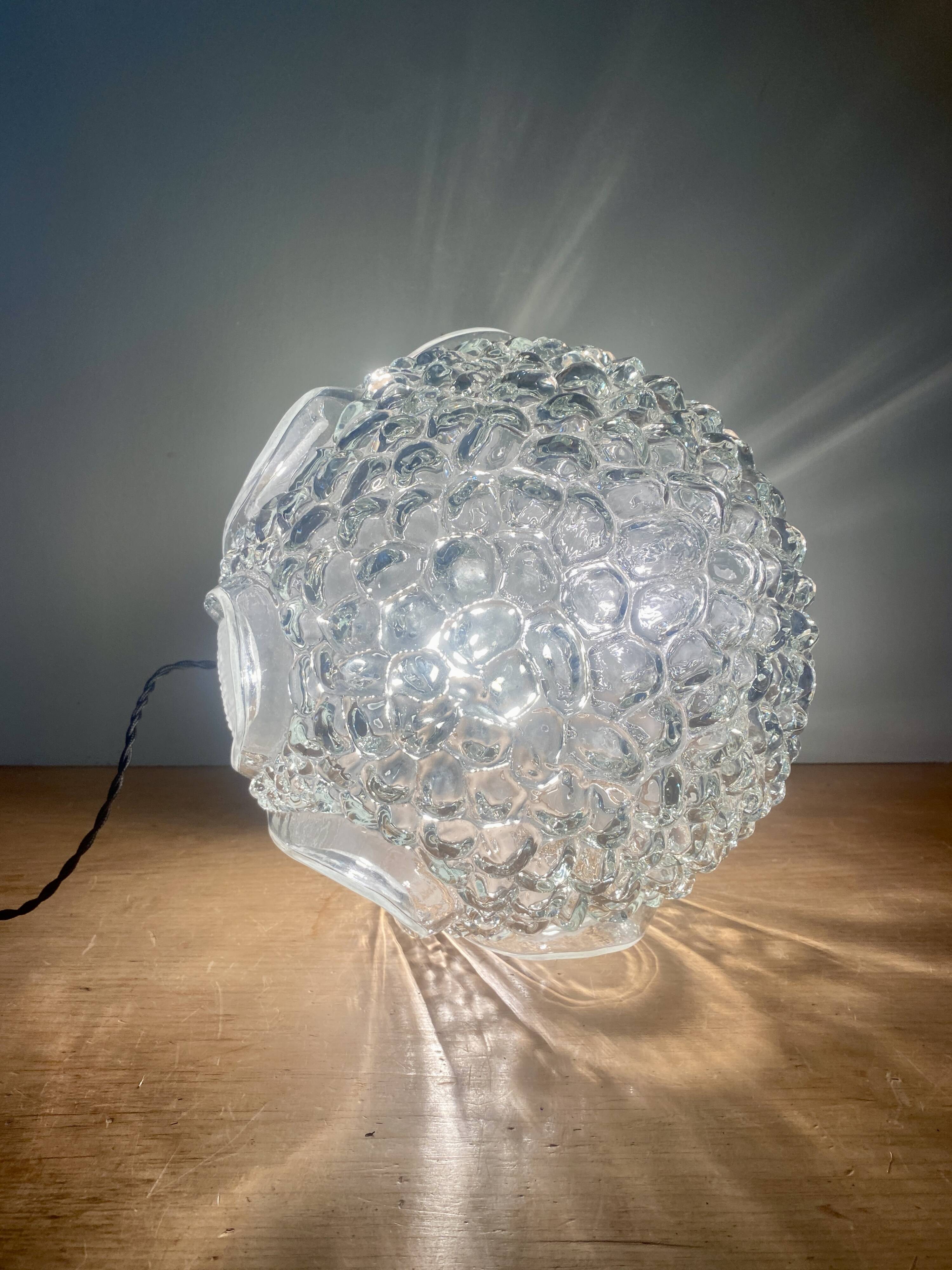 Baladeuse globe vintage en verre XL