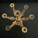 Chandelier miniature flambeaux en laiton