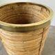Rattan umbrella stand or basket, 1970, Italy