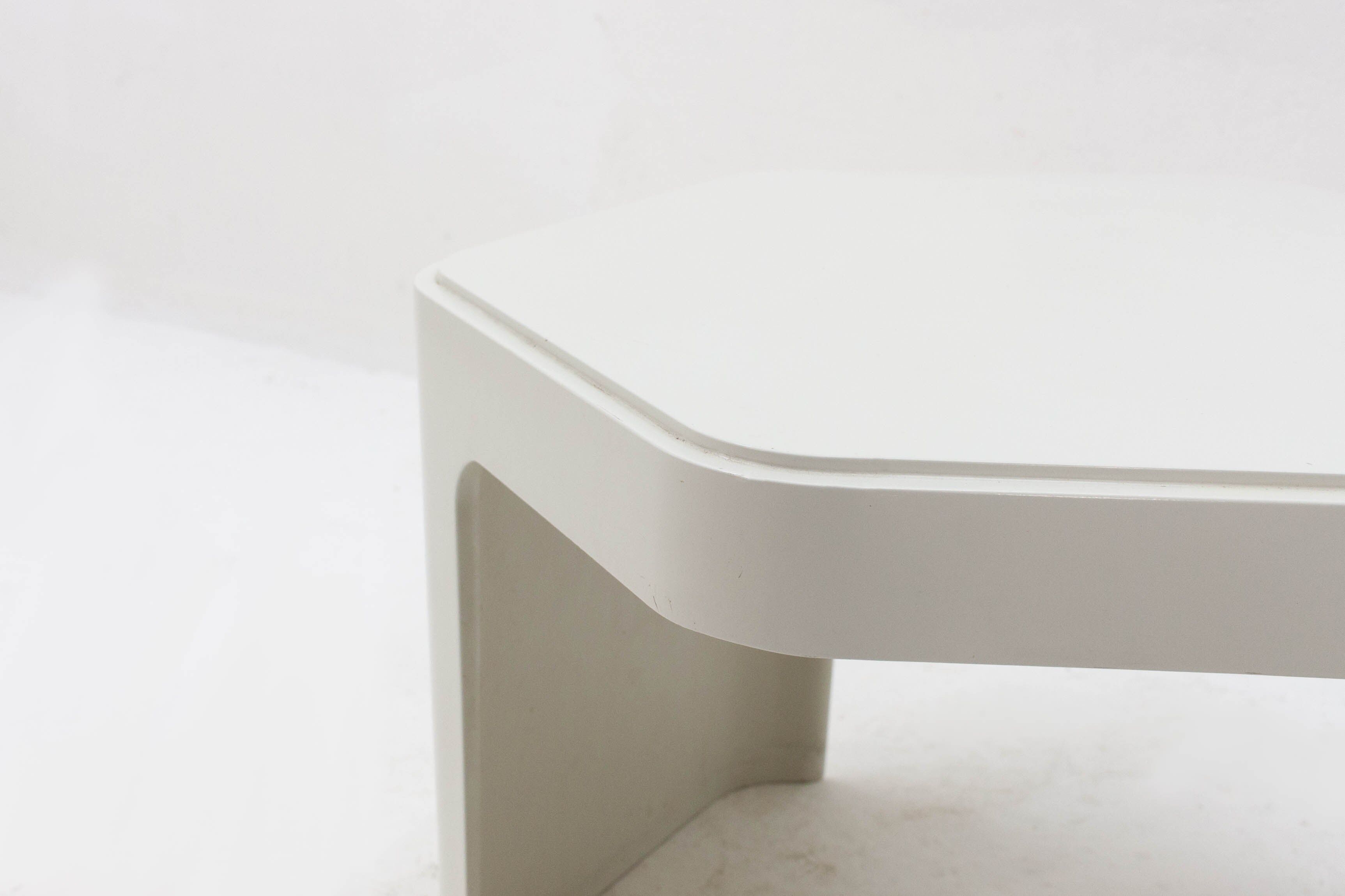 Pair of fiber glass side tables