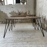 Duo of wicker tables RaouDuo of wicker tables Raoul Guysl Guys