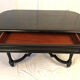 Napoleon III desk, blackened wood and ebony veneer top