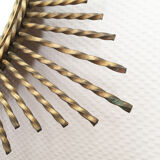 Mirror sun brass twisted, 1960 - 55x55cm