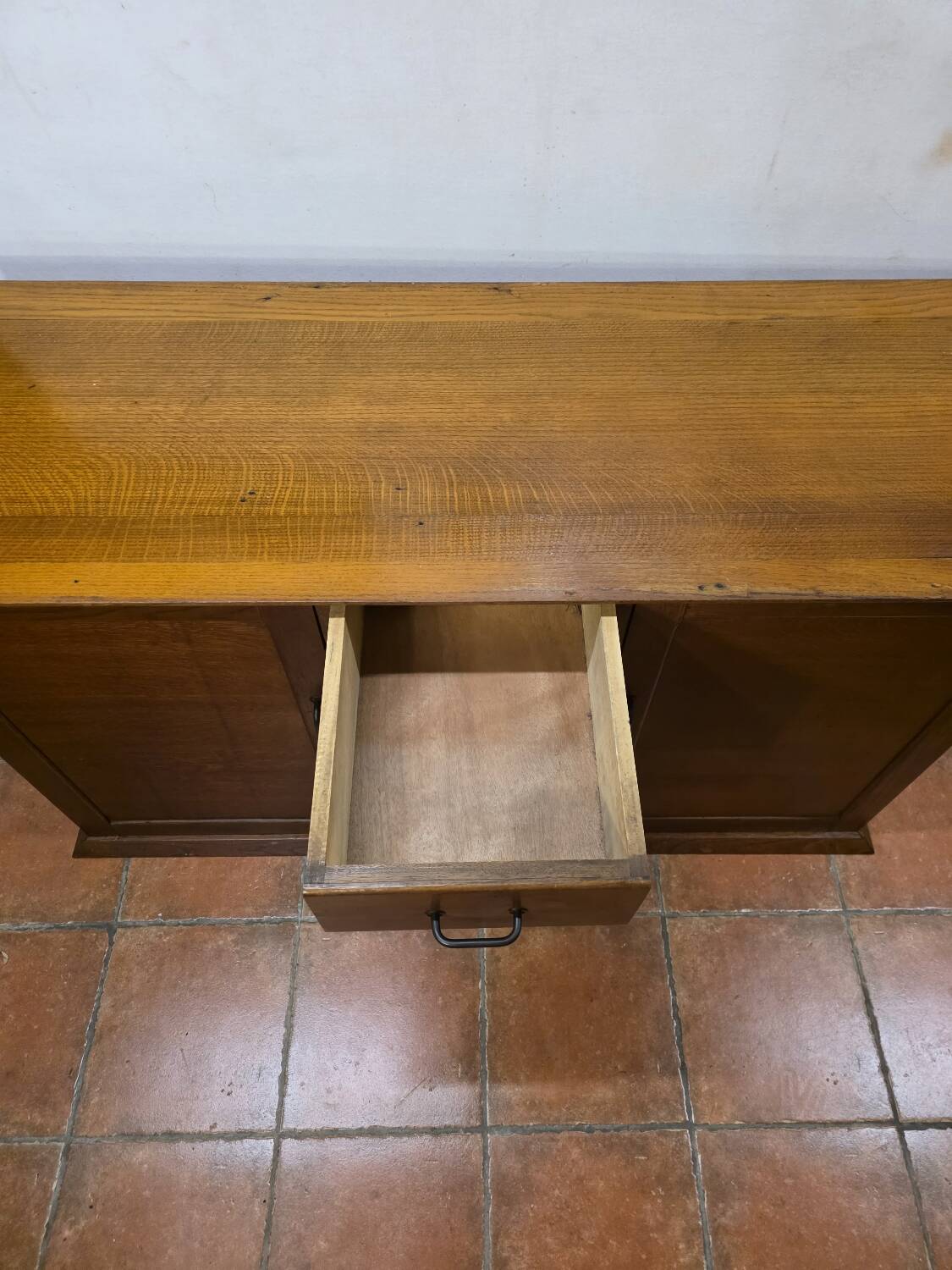 Vintage oak enfilade from the 1960s.
