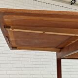 1960, Danish design, unfolded dining table, teak wood.
