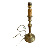 Pied de lampe laiton bougeoir