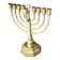 Vintage Candelabras 9 Branch Menorah Jewish Judaica Golden Candle Holders Brass