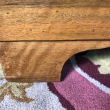 Green leather and walnut cardboard Louis Philippe