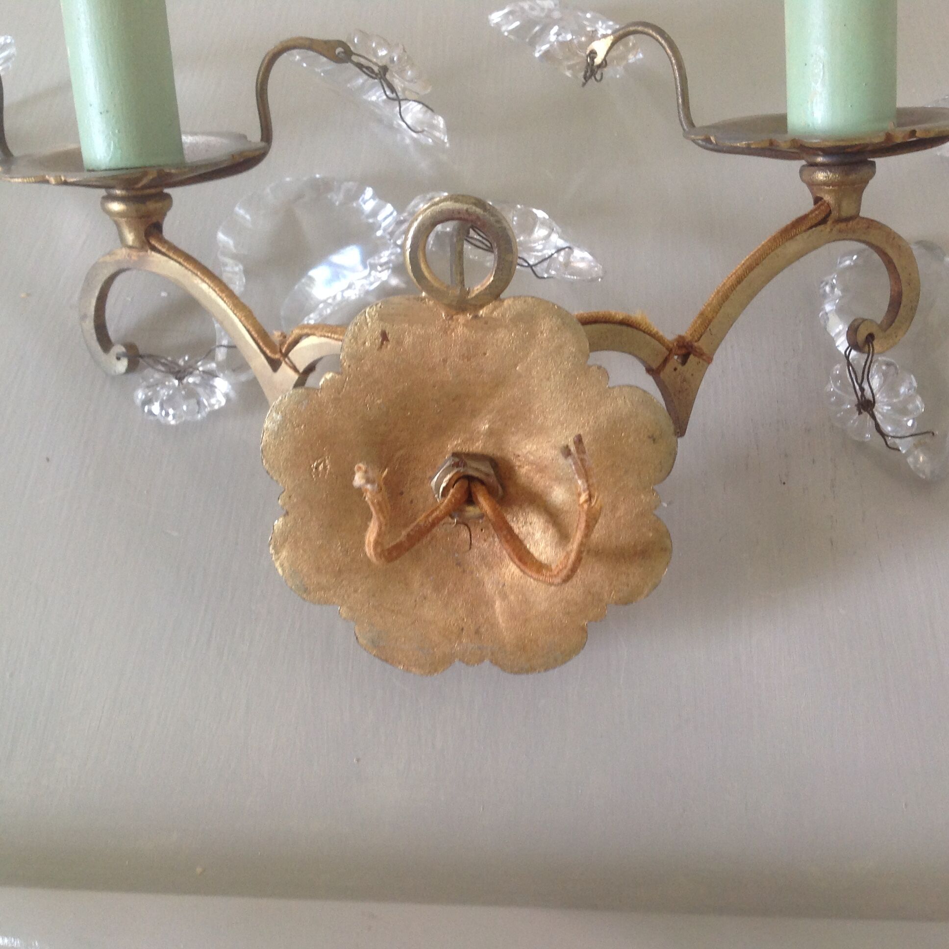 Vintage wall lights duo