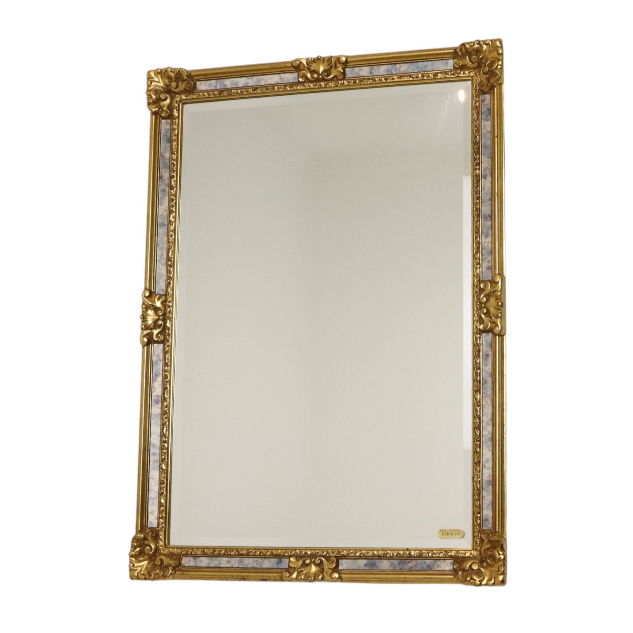 Miroir Deknudt à bords biseautés classiques, style baroque, 95 cm