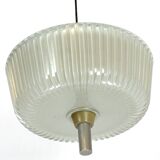 Seguso, Art Deco glass and metal chandelier from 40s