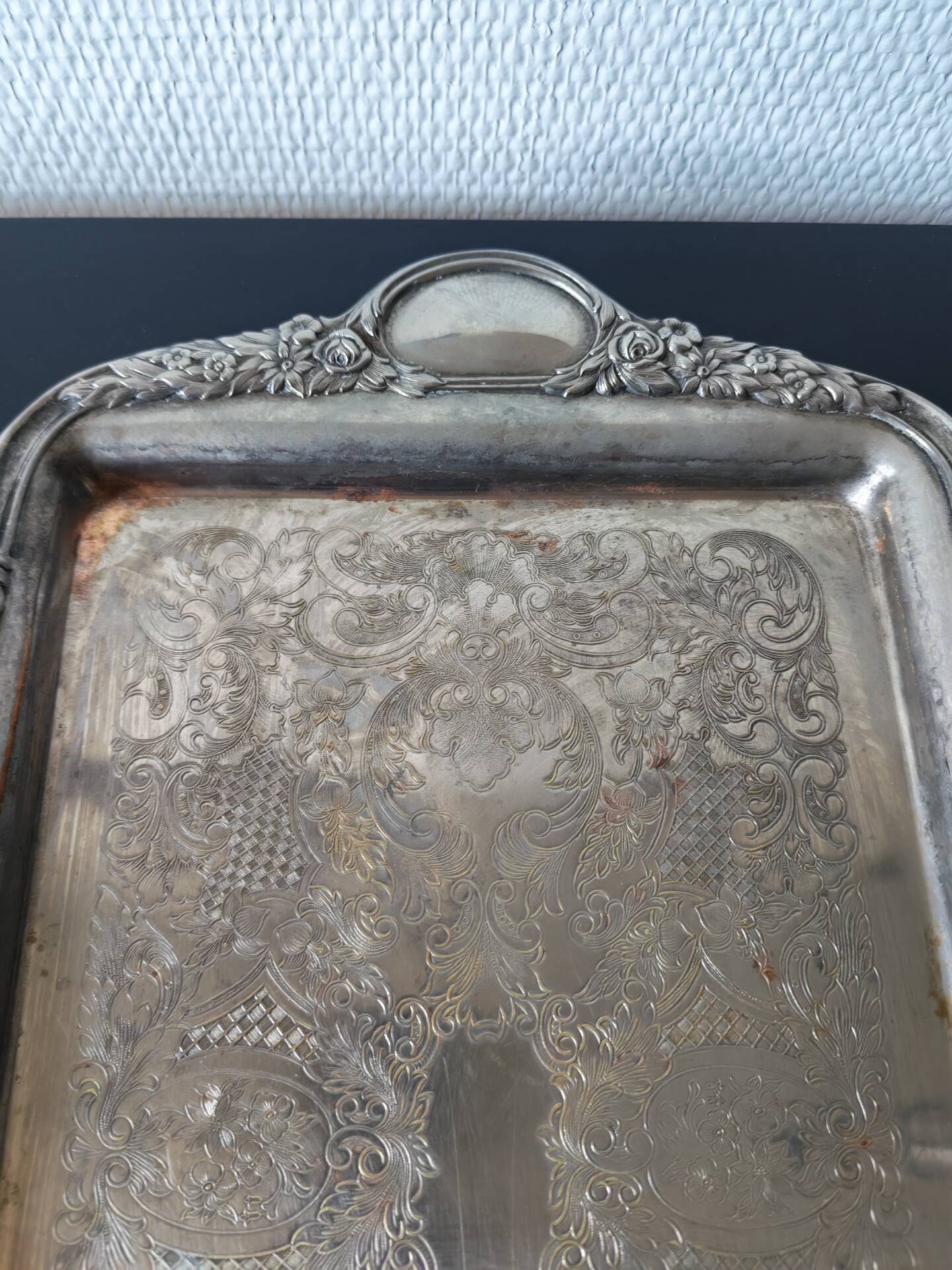 Silver-plated English tray
