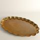 Hollywood Regency Oval Brass Tray by Arvid Johansson, Arvika Konstsmide, Sweden